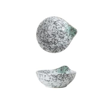 Imagem de Cozinha Casa Restaurante Prato de Molho Prato de Tempero Molho de Soja Prato de Vinagre Cerâmica Sushi Snack Tigela de Tempero Tigelas de Mergulho (Moss)