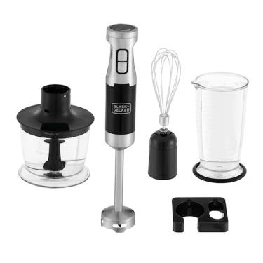 Imagem de Mixer Portátil Black + Decker MK600B2 Mini Process. cor Inox 220V
