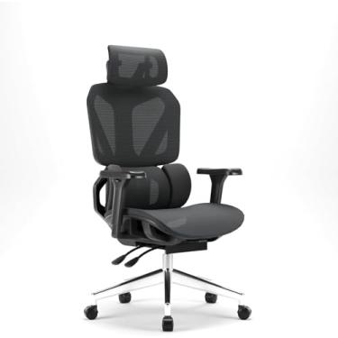 Imagem de G-PACK PRO Cadeira de escritório ergonômica – Cadeira de escritório de malha com apoio de cabeça, apoio de braço ajustável e suporte lombar – comporta até 131 kg (GPP-MAX-90)