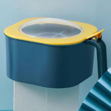 Imagem de Organizador de Temperos PP com 4 Compartimentos Container Multifuncional Tempero Tampa para Armazenamento na Cozinha