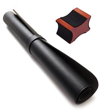 Imagem de Tapete de Trabalho para Instrumentos e Cradle Pescoço Guitarra - Suporte Violão Elétrica Baixo Violino Cordas PVC Premium -Deslizante Grande com Apoio Curvo Reparo Manutenção Proteção