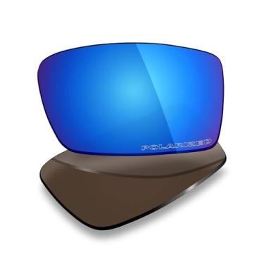 Imagem de Mryok Lentes de reposição ultra polarizadas para óculos de sol Oakley Square Whisker, HD Polarized, proteção UV, resistente a impactos e ajuste perfeito - Azul gelo