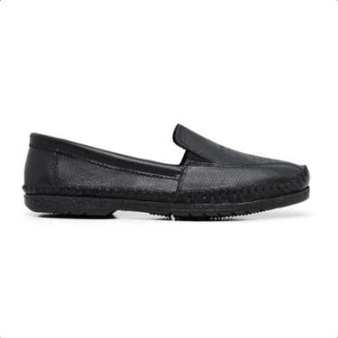 Imagem de Mocassim Drive Masculino Oxford Couro Sapatilha Costurada Leve Solado Antiderrapante-Masculino