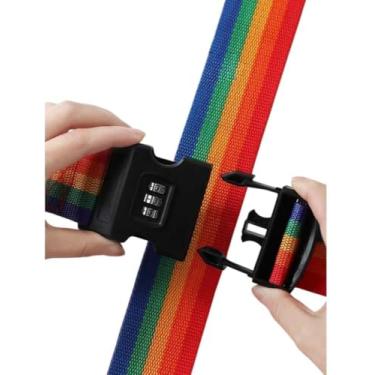 Imagem de Cinta de Proteção para Bagagem, 2 Metros, com Cadeado de Senha de 3 Dígitos, Ajustável, Resistente