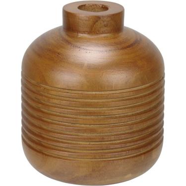 Imagem de Vaso Decorativo Enfeite Casa Aparador Home&co Madeira 17x15x15cm Natural