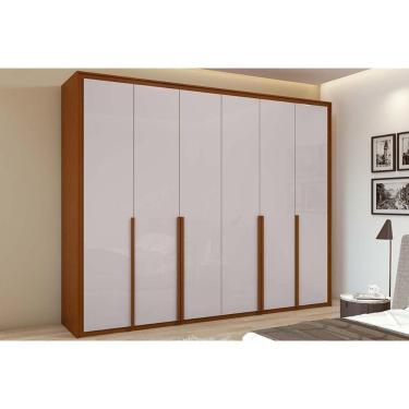 Imagem de Guarda Roupa 6 Portas E 6 Gavetas Imperatore Frassino-off White - Lopas