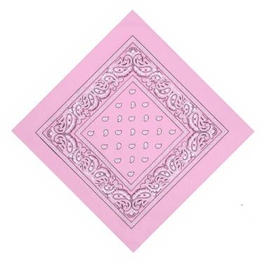 Imagem de Kit Bandana Lenço Estampado Classica Unissex 55X55Cm Adulto - HHW, Ros