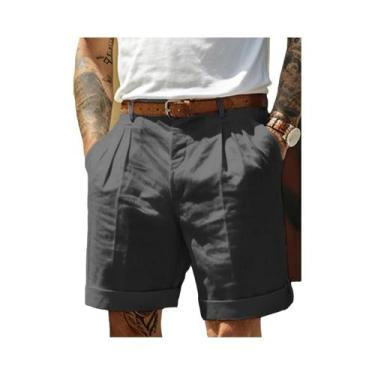 Imagem de Calças Cropped Casuais De Verão Para Homens, Estilo Fashion, Shorts Pa