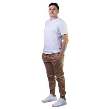 Imagem de Calça Jogger Masculina Dixie 19960222 Marrom-Masculino