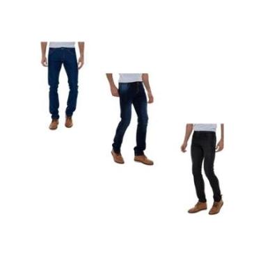 Imagem de Kit Com 3 Calças Masculina Jeans Premium Versatti Americana-Masculino