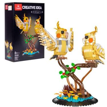 Imagem de Blocos De Montar Papagaio Loris De Capa Preta 1052 Peças - Castela - C