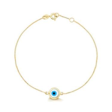 Imagem de Pulseira de Ouro Olho Grego - Safira, Único