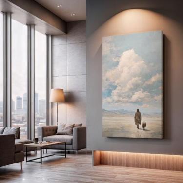 Imagem de Quadros Decorativos Caminho Sereno 40x60 Moderno Luxo Sala Quarto Escr