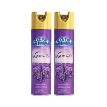 Imagem de Kit 2 Coala Odorizante de Ambiente Aerossol Lavanda 400ml. Seu Ambient
