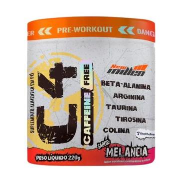 Imagem de Pré Treino New Millen Sem Cafeína C4 com Colina Pote 220g -, Melancia