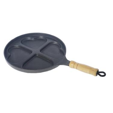 Imagem de Frigideira Frita 04 Ovos Coração Antiaderente Cabo 23cm - Alumínios Vi