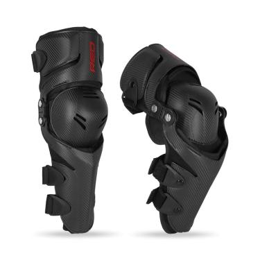 Imagem de Joelheira Articulada Evo Red Dragon Reforçada C/ Ajustes Personalizados Preto Carbon