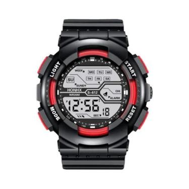 Imagem de Relógio Esportivo Digital Masculino À Prova D'água Com Tela Grande, Lu
