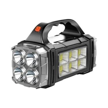 Imagem de Lanterna De Mão LED Recarregável USB De 10000mAh Com Dupla Cabeça, Sup