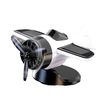 Imagem de Ornamento De Avião Rotativo Solar Para Painel De Carro 360 graus Decor