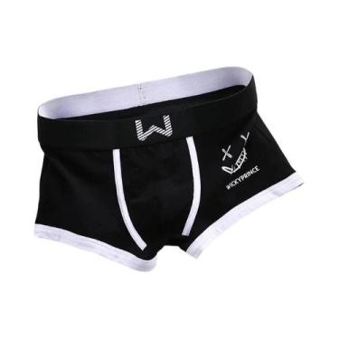 Imagem de Cuecas Boxer Masculinas De Algodão Respirável Com Design U-Convexo E E