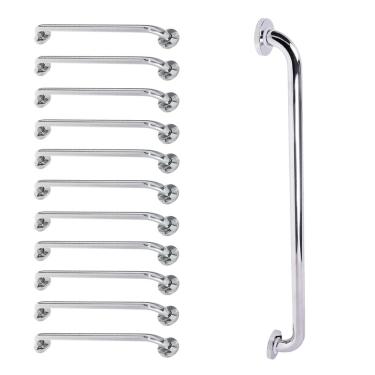 Imagem de Barra de Apoio Alca 80cm kit 11 Uni Acessibilidade Deficiente Cadeirante Idoso Box Banheiro Seguranca Corrimao Corredor