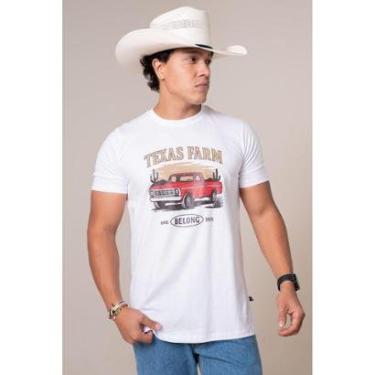Imagem de CAMISETA MASCULINA TEXAS FARM - TRUCK - CM695 - BRANCO/ CARAMELO-Masculino
