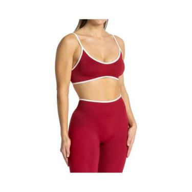 Imagem de Sutiã Esportivo Feminino Sem Costas, Cor Sólida, Respirável, Para Yoga