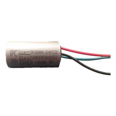 Imagem de Capacitor P/ Ventilador 3 Fios 2,5 + 3,5uf 50/60hz 250v Voltagem:250va