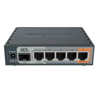 Imagem de Roteador Mikrotik Hex S - 5 Portas Gigabit - 1 Porta Sfp - Routeros - Rb760igs