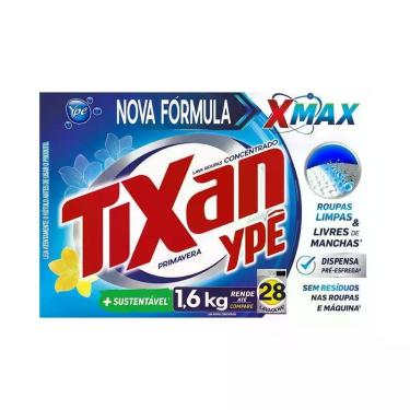 Imagem de Lava Roupas em Po Tixan Ype Primavera 1,6Kg Limpeza Profunda e Perfume Duradouro
