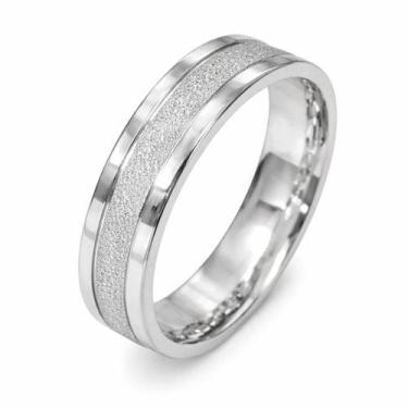 Imagem de Aliança em Prata 925 Diamantada - Joia de Compromisso - Justino Ribas,