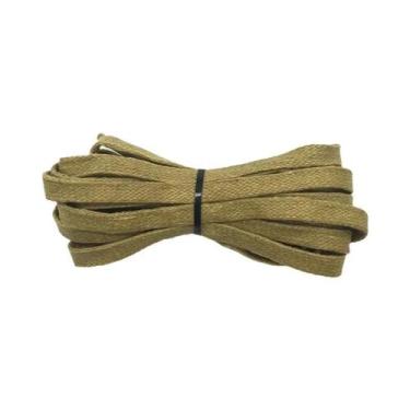 Imagem de Cadarços Planos De Couro Impermeáveis Unissex Para Sapatos Casuais E B