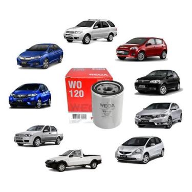 Imagem de Filtro Óleo Wega Wo120 Uno Palio Strada Fit Civic City Crv