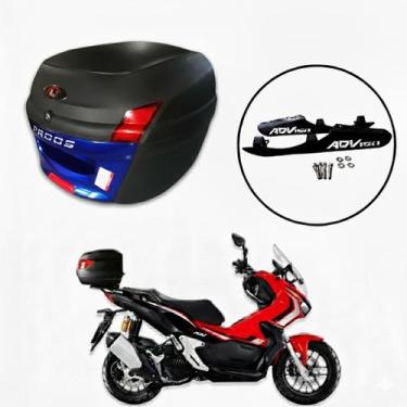 Imagem de Baú Moto Universal Awa 34 L com Suporte Adv 150, Azul