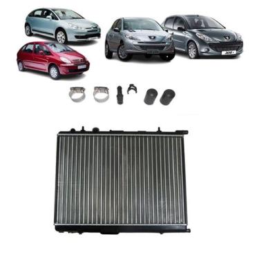 Imagem de Radiador Peugeot 206 207 Hoggar (todos Modelos) 307 1.6 Citroen C4 1.6