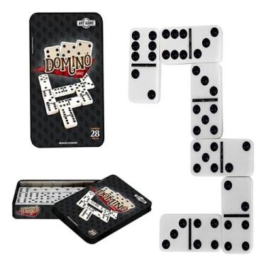 Imagem de Dominó Infantil Clássico em Lata  Peças 7mm (4,8x2,4x0,7cm) - Art Game