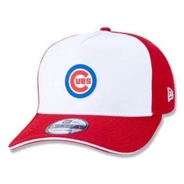 Imagem de BONE 9FORTY A-FRAME SNAPBACK ABA CURVA MLB CHICAGO CUBS SOCCER STYLE BRANCO/VERMELHO NE...