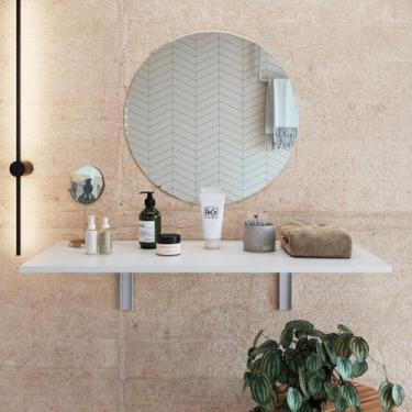 Imagem de Mesa Dobravel Retratil de Parede Borda Quadrada 120cm x 50Cm Suspensa 