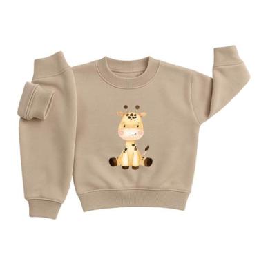 Imagem de Conjunto Moletom Infantil Bebê Roupa Frio Peluciado Confortável Grosso
