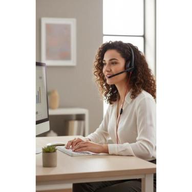 Imagem de Fone de Ouvido Profissional USB Monaural Preto - Congratulations Store