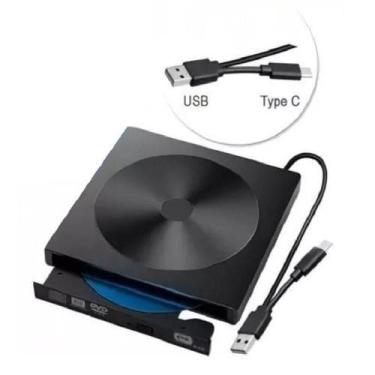 Imagem de Drive Gravador De Cd-dvd Externo Usb E Type-c Kp-le303 - KNUP BRASIL