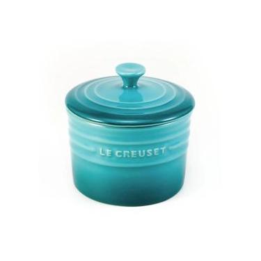 Imagem de PORTA CONDIMENTOS LE CREUSET GRANDE 800ML EM CERÂMICA AZUL CARIBE 80815081700005