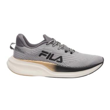 Imagem de Tênis de Corrida Fila Speedzone Masculino F01R00142 -, 39, Cinza, Dour