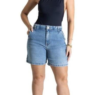 Imagem de Bermuda Jeans Sawary - 281414 - Azul claro 48-Feminino
