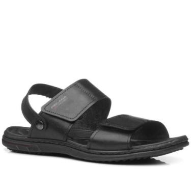 Imagem de Sandalia pegada em couro ref 133303 masculino, Preto, 39