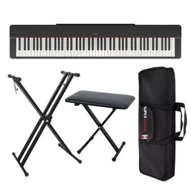 Imagem de Piano Digital Yamaha P-225 - 88 Teclas GHC Toque Realista + Suporte + 