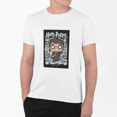 Imagem de Camiseta Poster Pop Style Inspiração HARRY POTTER Estampa DTF 100% Alg