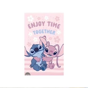 Imagem de Toalha Banho Infantil 70x115 Felpuda Licenciada Dohler Cor:Stitch 11, 