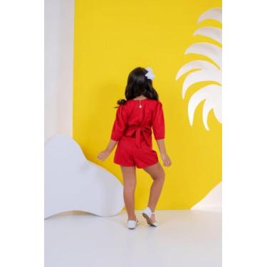 Imagem de Macaquinho - Lilla kids, 10, Vermelho